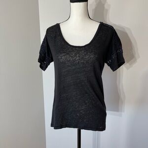 J. Crew size extra small burnt out top won’t cute sleeve detailing